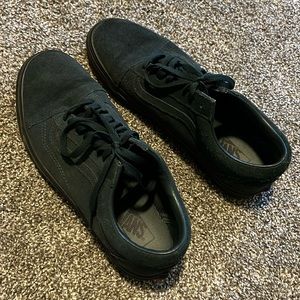 Classic vans old school shoes. Deep emerald green, men’s size 10.5